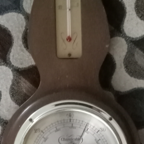 Jason Barometer For Weather Forecasting Mid Century Japan aprox. 20"Long - Picture 12 of 15
